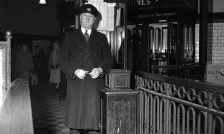 Tailored ... Underground worker, Frank Waring, in 1953.