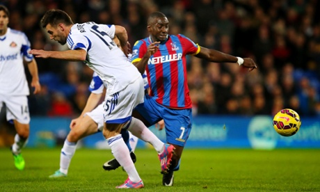 Yannick Bolasie, misfiring tonight.