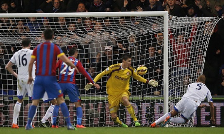 Wes Brown’s own goal levels the score - the eighth og of his career.