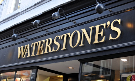 Waterstone's book shop sign England Uk