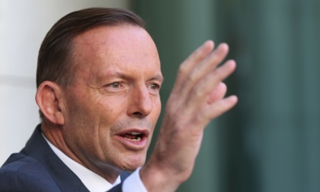 The Prime Minister Tony Abbott at a press conference in Parliament House in Canberra this morning Monday 1st December 2014.