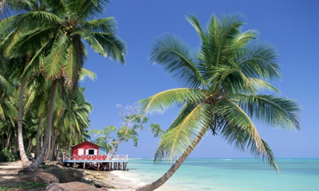 Beach hut accommodation on Punta Bonita, Dominican Republic