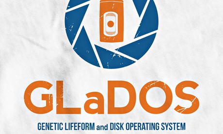 Portal-inspired GLaDOS T-shirt.