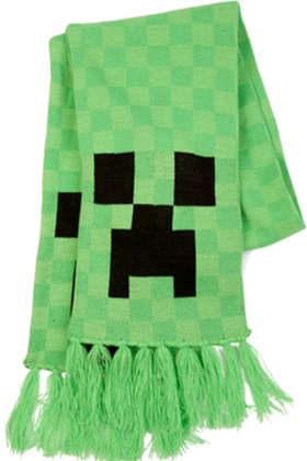 Minecraft Creeper scarf.