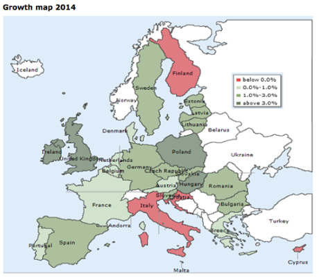 EU growth forecasts, autumn 2014