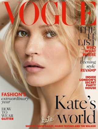 Vogue's Kate Moss special for December.