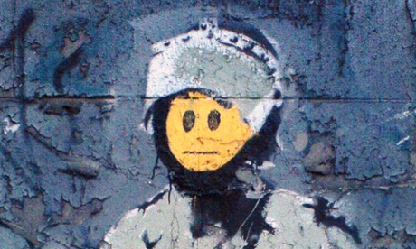 banksy smiley face