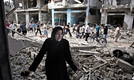 Palestinian woman in Gaza City