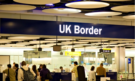 UK Border control at Heathrow