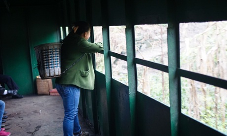 There are not enough seats on the train, meaning travellers often have to stand.