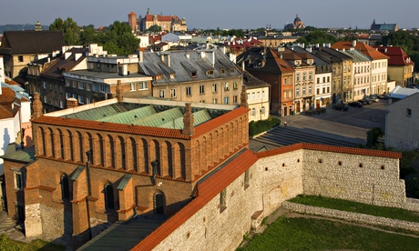 view of buildings and rooftops in Kazimierz