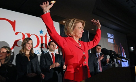 West Virginia Republican Senate candidate Representative Shelley Moore Capito speaks after winning the Senate seat, Tuesday.