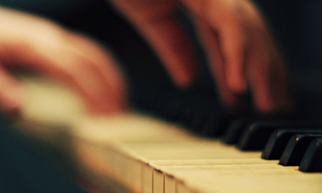 Piano player's hands