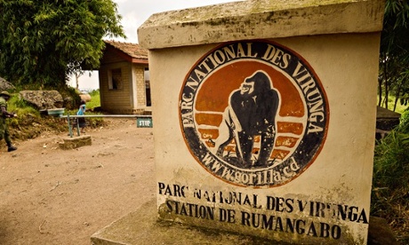 An access to the Virunga National Park
