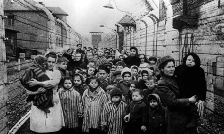 Survivors of Auschwitz, January 1945: women in the camps fought starvation by ‘waxing nostalgic about shared meals with their families’.