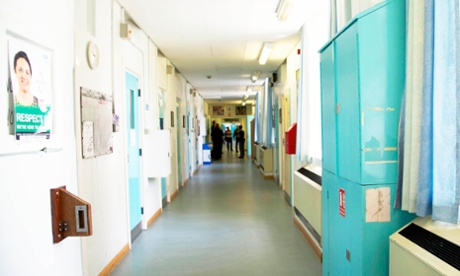 A corridor in Canterbury Ward inside Broadmoor hospital, subject of this week's ITV documentary.