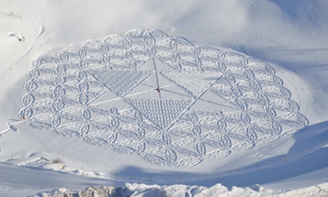 Simon Beck's astonishing landscape and snow art illustrates the cold beauty of mathematics – in pictures