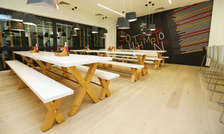 There are separate dining rooms for the first team and academy players.