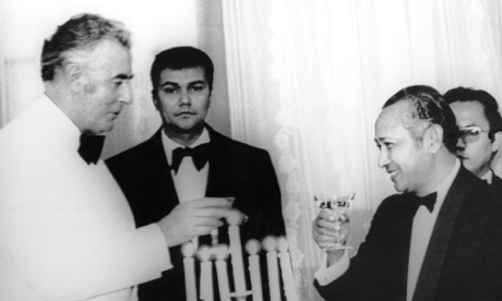 Gough Whitlam toasts General Suharto
