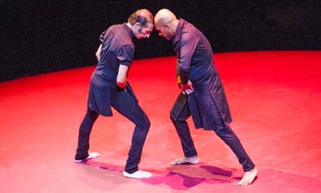 Israel Galvan, left, and Akram Khan in Torobaka.