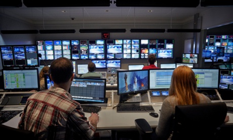 Behind the scenes: new Al-Jazeera master control room.