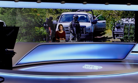 Behind the scenes: Al-Jazeera set