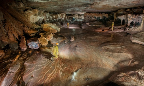 The Thousand Columns Gallery in the central sector of the Imawar Yeuta Cave in the Auyan Tepui.