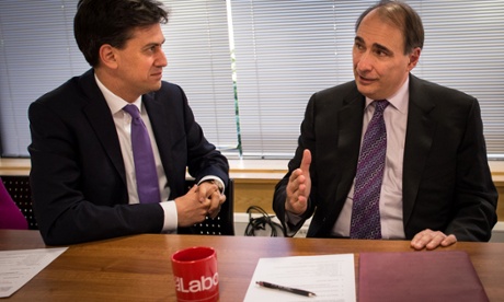 Ed Miliband and David Axelrod (right)