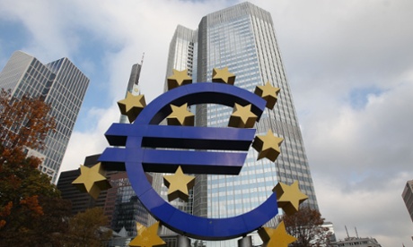The European Central Bank HQ in Frankfurt/Main, central Germany.