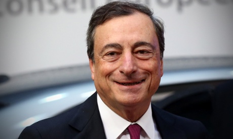 Mario Draghi, the President of the European Central Bank.