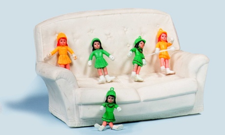 Sophie exchanged these dolls with a friend for a clown doll that was too weird for her.