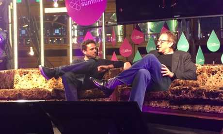 Jonathan Dickins and Jeff Jampol at Web Summit.