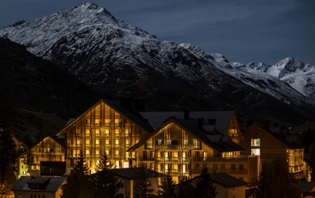 The new, five-star, Chedi Hotel, Andermatt