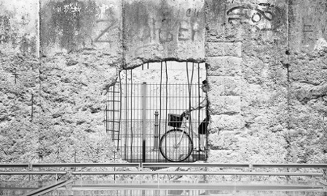 The Berlin wall, which fell in November 1989.