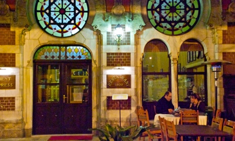The Orient Express Restaurant on the platform of Istanbul's Sirkeci railway station.