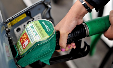 The AA believes the average price of unleaded petrol is 124.22p.