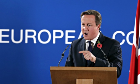David Cameron in Brussels