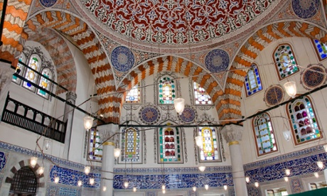 One of the tombs of the sultans under Hagia Sophia.