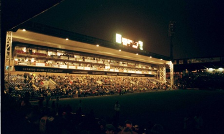 Selhurst Park in darkness as floodlight failure forces Wimbledon v Arsenal to be called off.