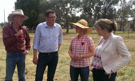 Daniel Andrews on farm