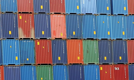 Containers at Southampton docks