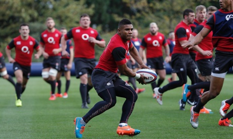 Kyle Eastmond prepares for his first Twickenham appearance for England on Saturday.