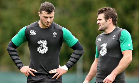 Ireland's Robbie Henshaw and Jared Payne
