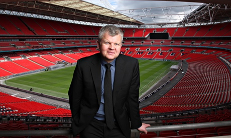 Adrian Chiles at Wembley stadium