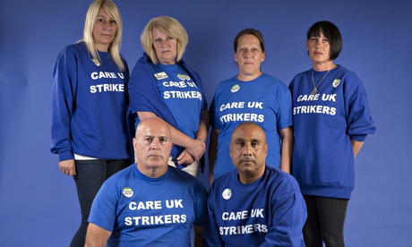Striking Care UK workers