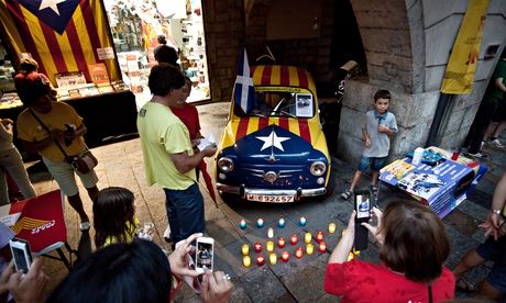 In Girona, pro-independence feelings run high.