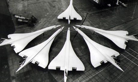 Concordes at Heathrow airport in 1986