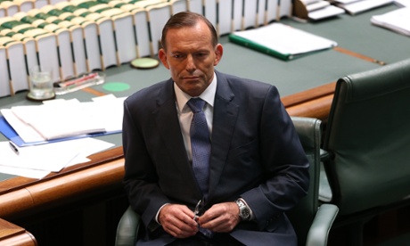Prime Minister Tony Abbott during question time in the House of Representatives in Parliament House Canberra this afternoon, Monday 1st December 2014.