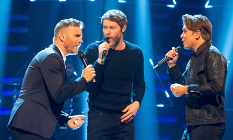 Take That: Gary Barlow, Howard Donald and Mark Owen