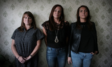 Campaigners Jo Darling, Lindsey Garrett and Danielle Molinari.